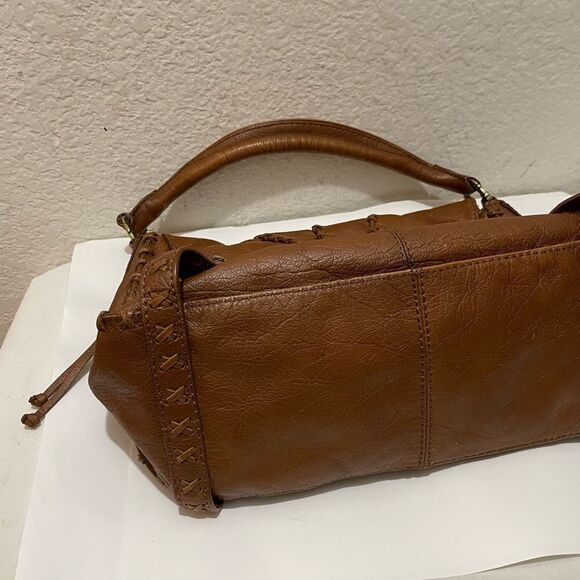Gianni Bini Brown Leather Shoulder Bag - Picture 6 of 14